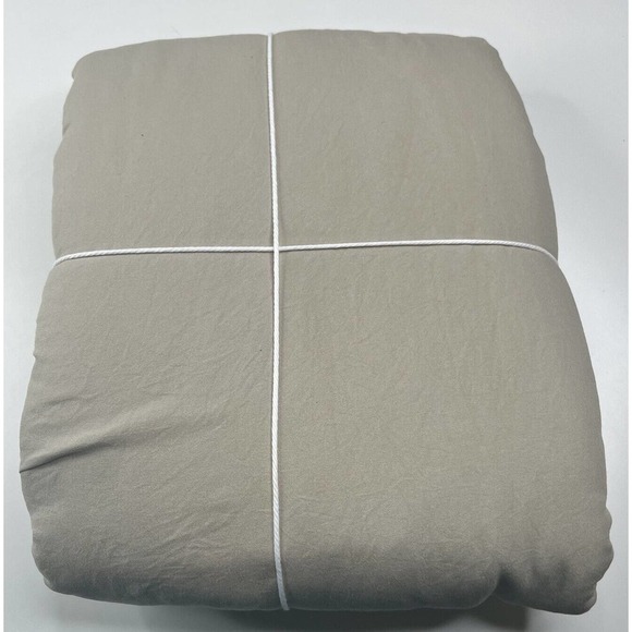 NWT Swift Home California King Reversible Duvet Cover Set Beige - Picture 3 of 4